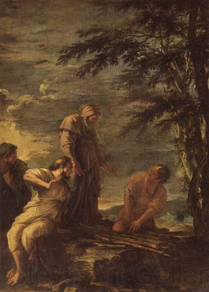 Salvator Rosa Democritus and Protagoras Norge oil painting art